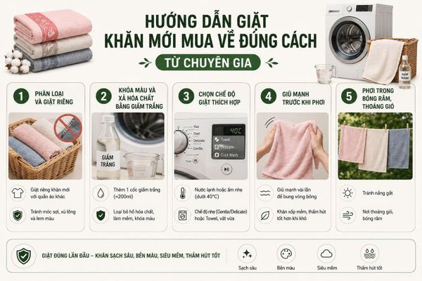 khăn mới mua về