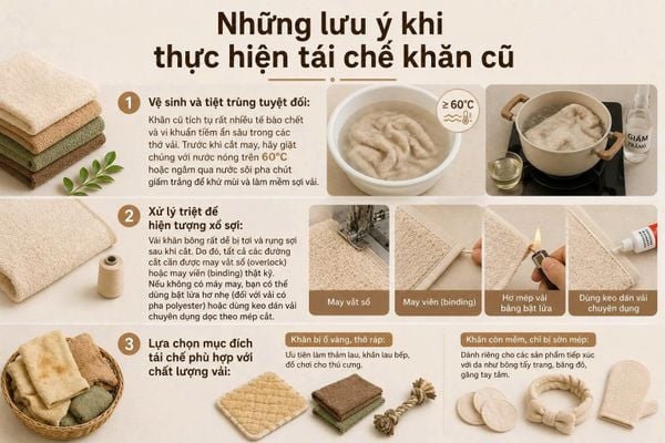tái chế khăn cũ