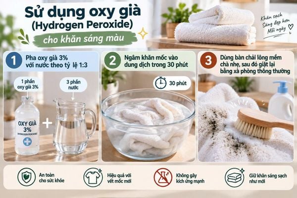cách diệt nấm mốc trên khăn