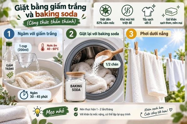 cách diệt nấm mốc trên khăn