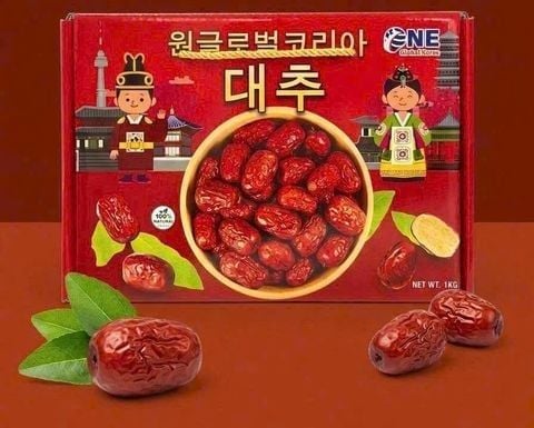 Táo đỏ sấy khô One Global Hàn Quốc (hộp 1kg)