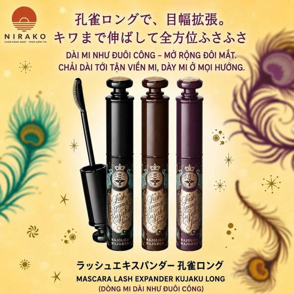 Mascara MJ Lash Expander Peacock Long BK999 King Deep Black
