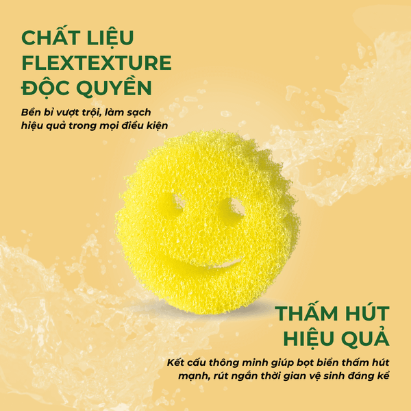 Miếng rửa chén bọt biển Scrub Daddy