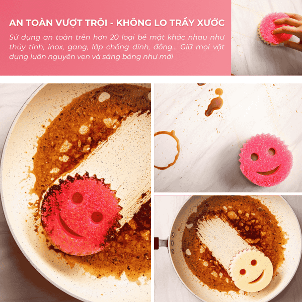 Miếng rửa chén bọt biển Scrub Mommy