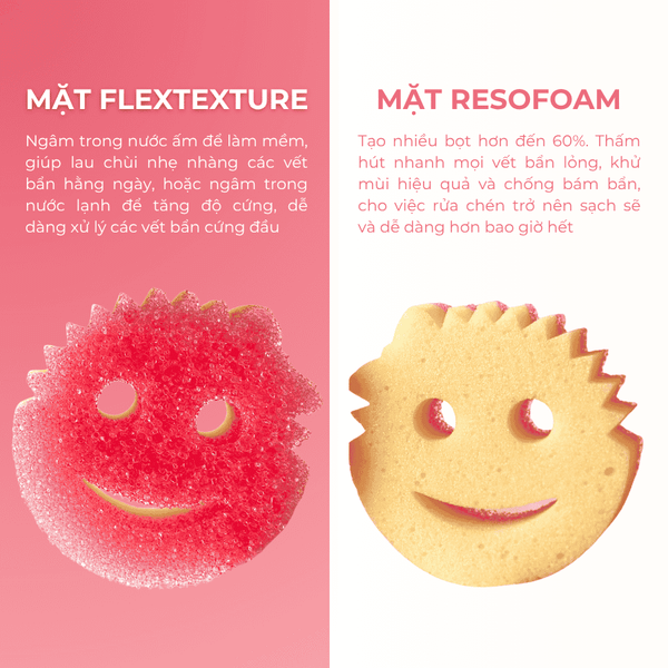 Miếng rửa chén bọt biển Scrub Mommy