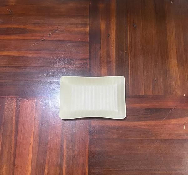 Dĩa Chữ Nhật Nhám Nâu 2 Màu NDCN07