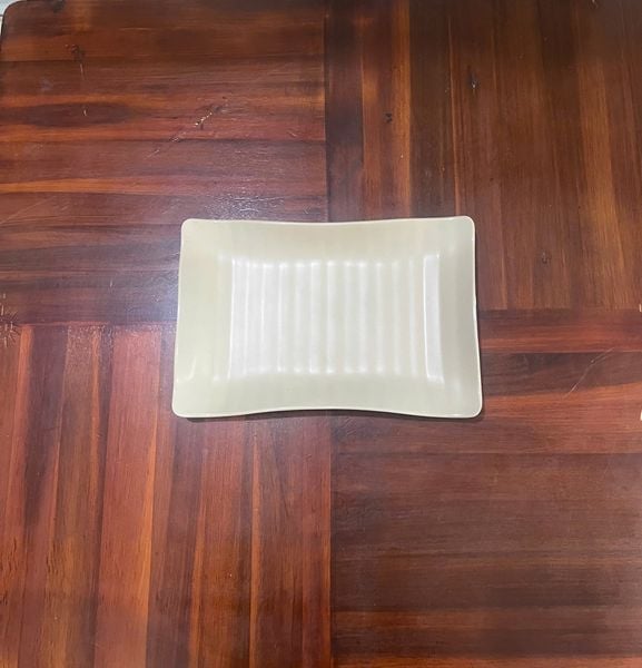 Dĩa Chữ Nhật Nhám Nâu 2 Màu NDCN09