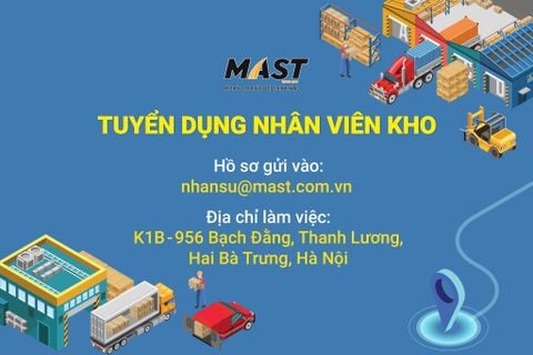 TUYỂN DỤNG NHÂN VIÊN KHO PHỤ TÙNG Ô TÔ MAST