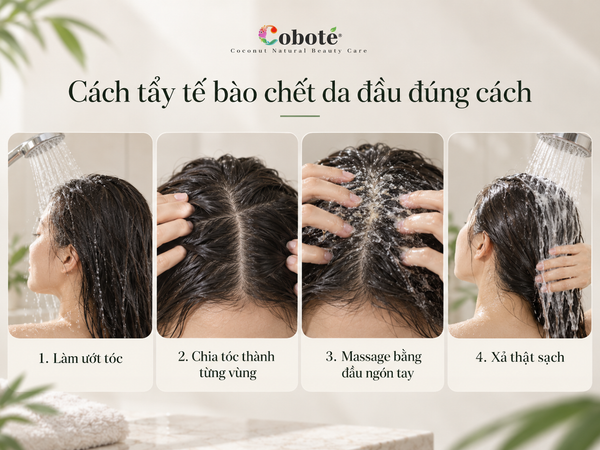 Cách tẩy tế bào chết da đầu đúng cách