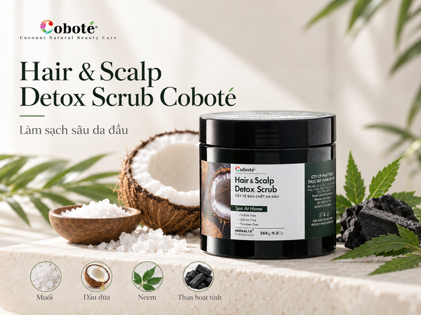 Tẩy tế bào chết da đầu - Hair & Scalp Detox Scrub Coboté