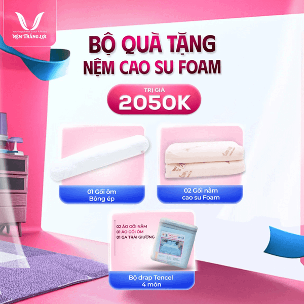Bộ quà tặng hấp dẫn khi mua nệm