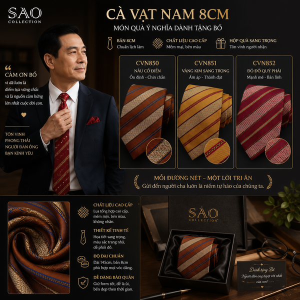 Cà vạt đỏ đánh dấu cho một sự kiện quan trọng-SP độc quyền tại Sao Collection