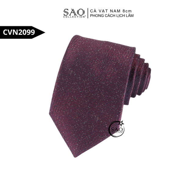 Sản phẩm cà vạt đỏ tại Sao Collection với đường may tỉ mỉ