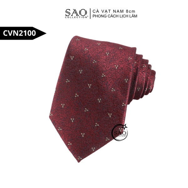 Sản phẩm cà vạt đỏ tại Sao Collection với đường may tỉ mỉ
