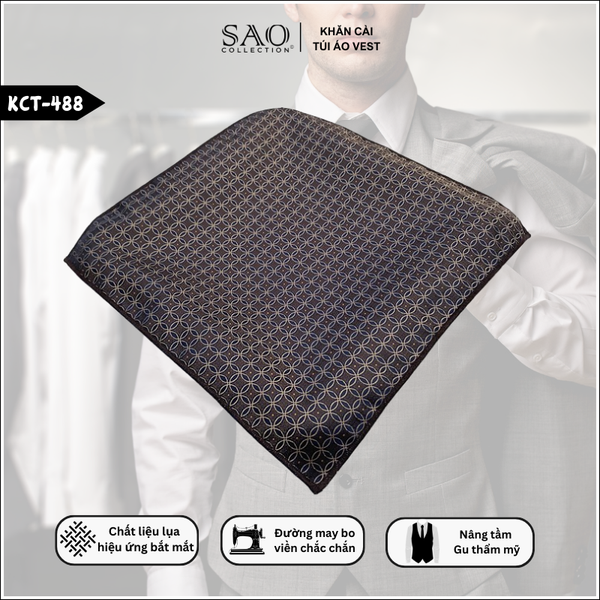 Hướng dẫn gấp khăn cài túi dễ thực hiện, phù hợp nhiều kiểu vest