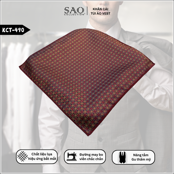 Hướng dẫn gấp khăn cài túi dễ thực hiện, phù hợp nhiều kiểu vest