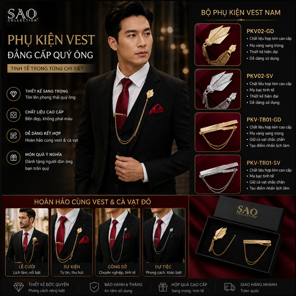 Cà vạt đỏ đánh dấu cho một sự kiện quan trọng-SP độc quyền tại Sao Collection