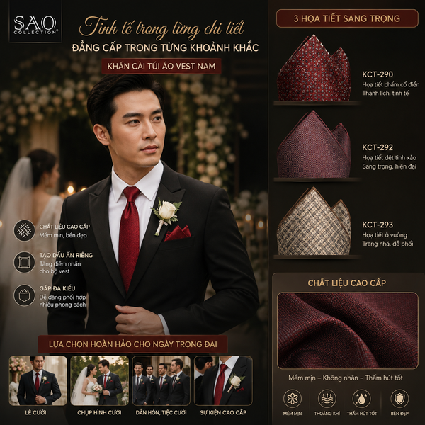 Cà vạt đỏ đánh dấu cho một sự kiện quan trọng-SP độc quyền tại Sao Collection