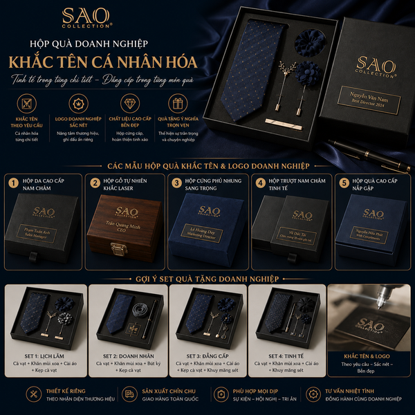 set cà vạt quà tặng, món quà ý nghĩa