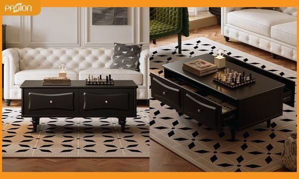 Chọn bàn sofa hình chữ nhật