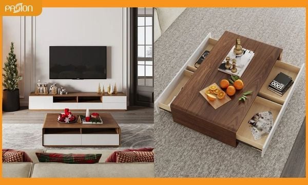 Chất liệu bàn phòng khách dựa trên phong cách nội thất