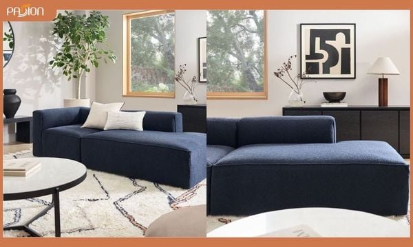 Ghế sofa băng kết nối 2 khối Remi