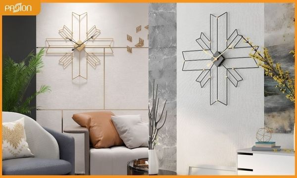 Tác dụng của đồng hồ treo tường trong phân bổ bố cục