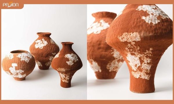 Bình hoa Wabi-Sabi phong cách đá retro