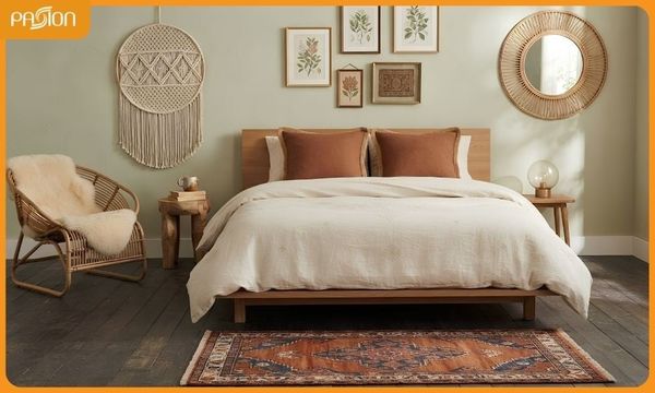 Phòng ngủ Bohemian nghệ thuật du mục