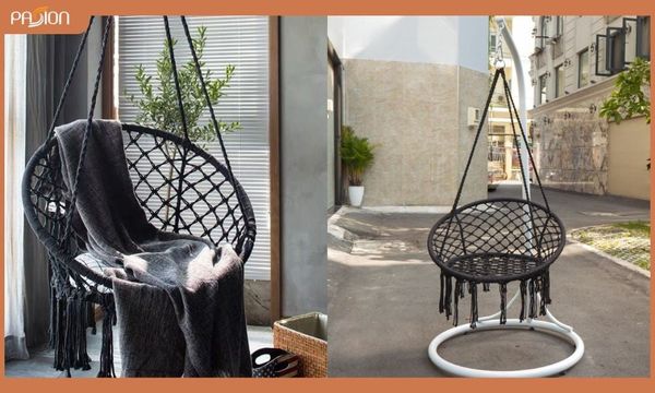 Võng dệt thủ công macrame dạng ghế