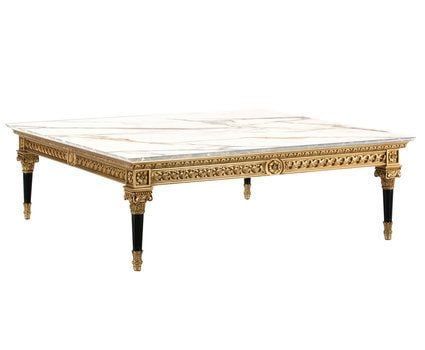 Bàn trà cổ điển Roya Marble vuông (Mariner)
