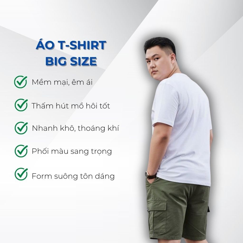 Mô tả chi tiết áo thun trắng b1 big size nam Akyoo
