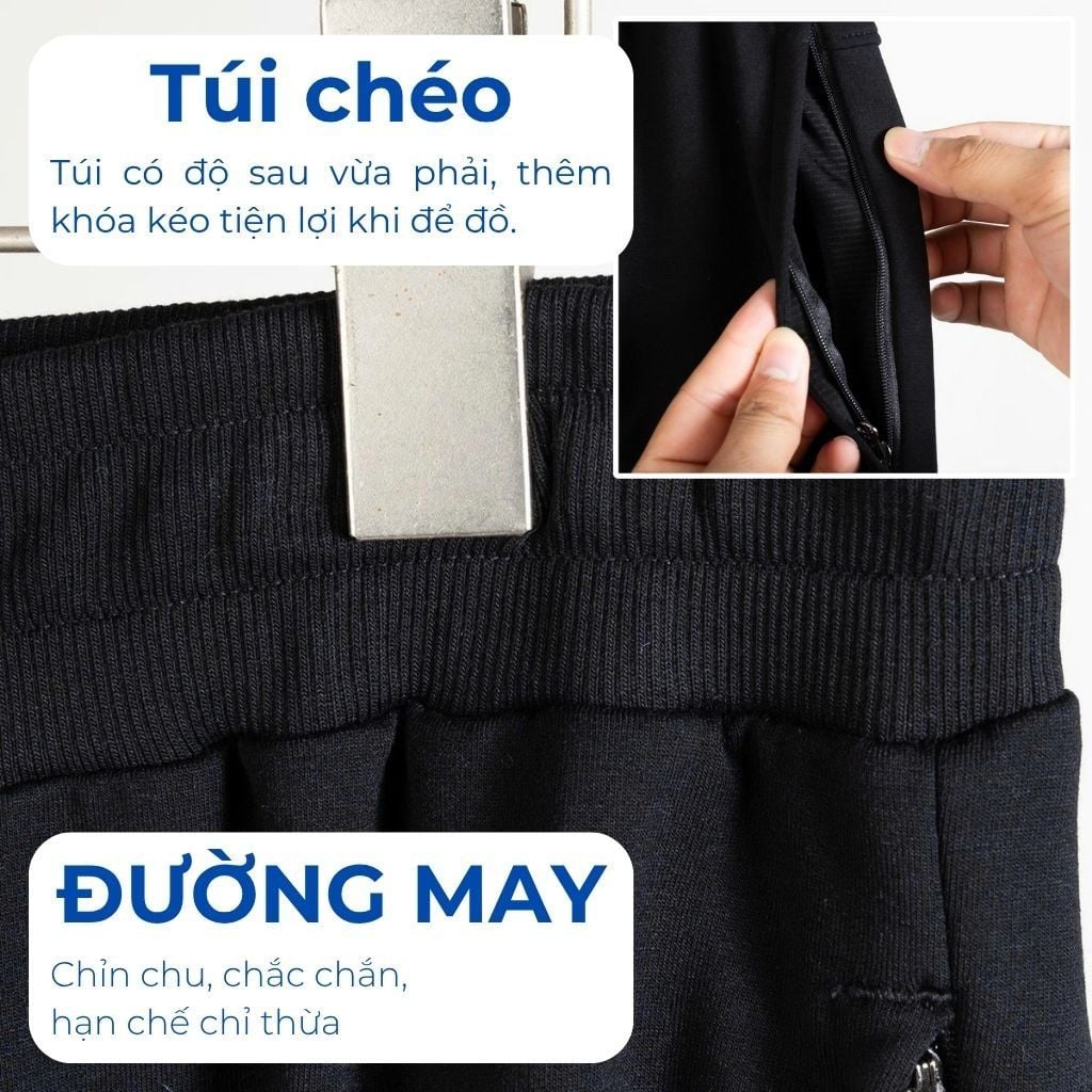 Mô tả chi tiết set bộ nỉ trơn big size nam Akyoo