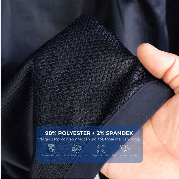 Mô tả chi tiết áo khoác gió có mũ big size nam Akyoo 4