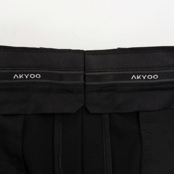 Chi tiết quần âu đen big size nam AKYOO