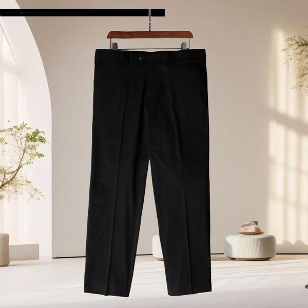 Chi tiết quần âu đen big size nam AKYOO