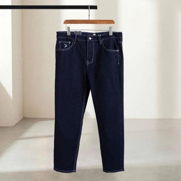Chi tiết quần jean xanh big size nam AKYOO, thời trang cho người ngoại cỡ từ 80-140kg