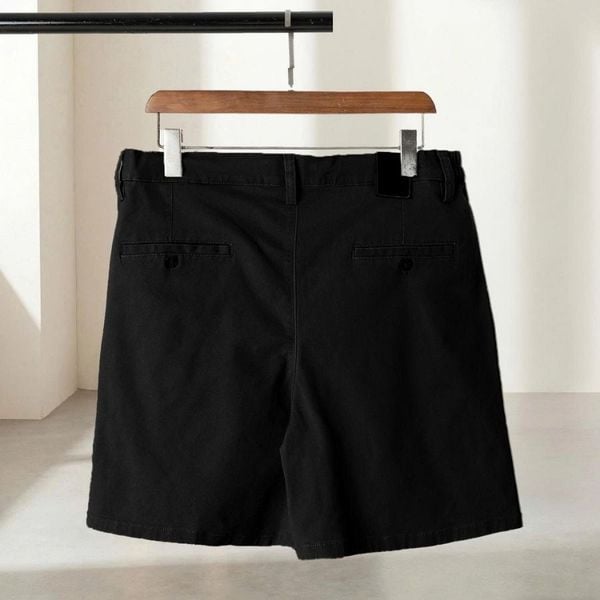 Quần short kaki đen big size nam SK N DEN mặt sau