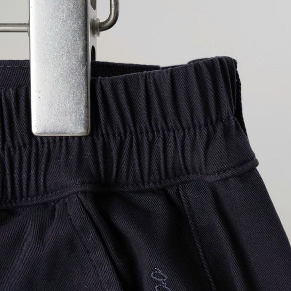 Chi tiết lưng thun co giãn quần short kaki xanh than túi hộp big size nam