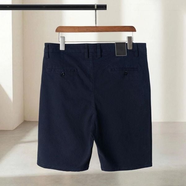 Mặt sau quần short kaki xanh than big size nam AKYOO