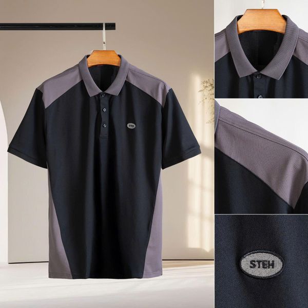 Mô tả chi tiết áo polo đen ghi big size nam Akyoo