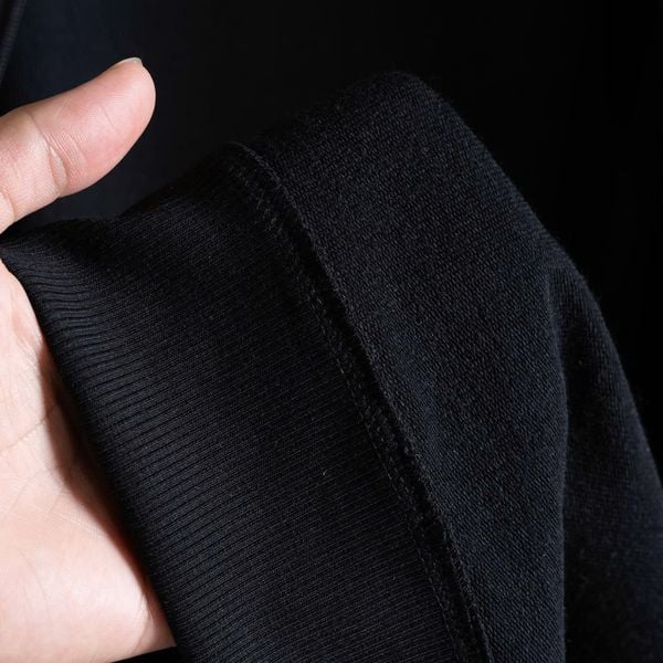 Mô tả chi tiết bộ nỉ đen viền big size nam Akyoo