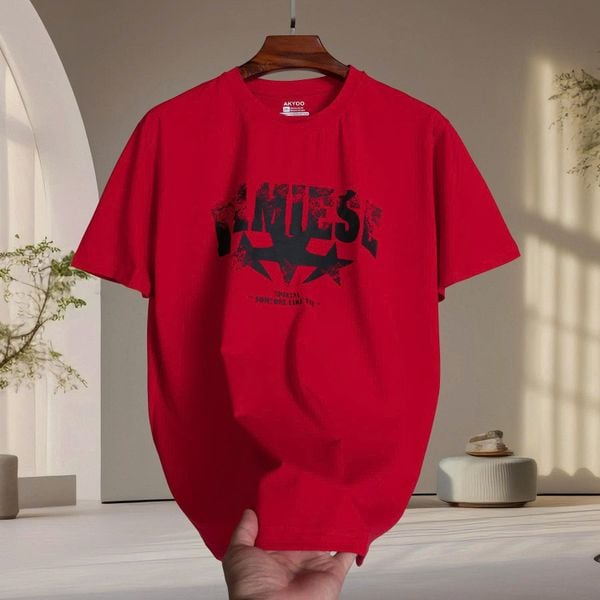 Mô tả chi tiết áo thun đỏ đô big size nam Akyoo