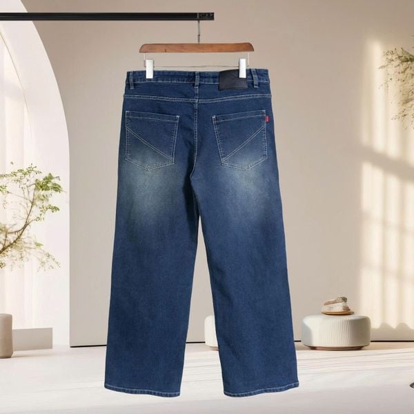 Mô tả chi tiết quần jean ống suông big size nam AKYOO