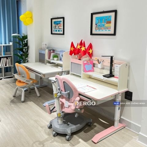 DERGO - Không gian Sống Khoẻ - Tổng hợp các mẫu bàn học màu trắng đẹp hiện đại, chất lượng
