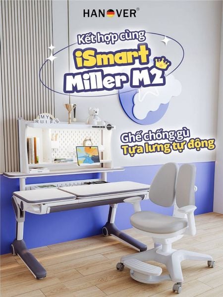 Bộ bàn học thông minh Cao Cấp Hanover D15 Pro