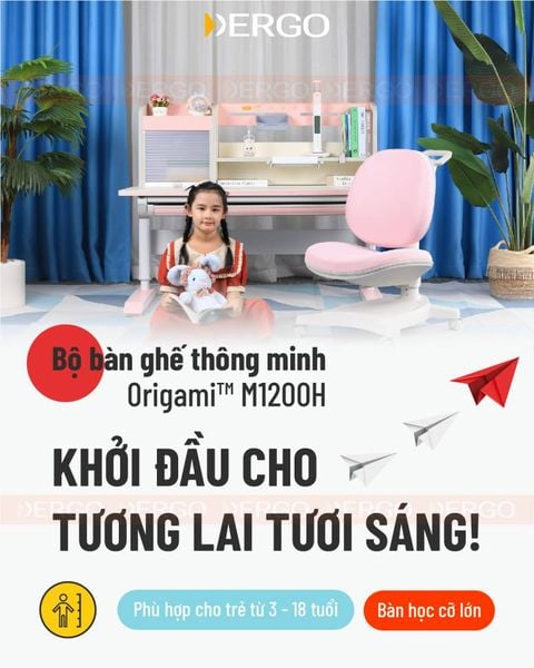 Bộ bàn học thông minh iSmart Origami™️ - M1200H