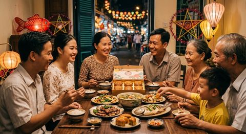 Tận hưởng những khoảnh khắc bên gia đình mùa trung thu