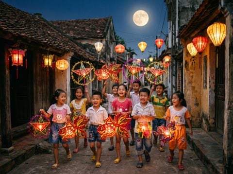 Những chiếc đèn lồng gợi nhớ tuổi thơ