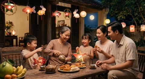 Tết Trung Thu – dịp để gia đình cùng sum họp